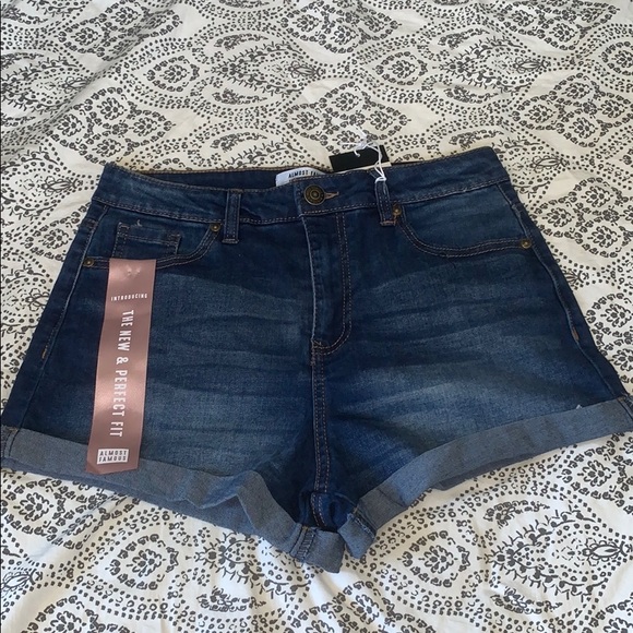 Blue jean shorts. - Picture 1 of 2
